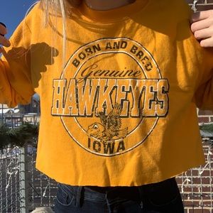 Iowa Hawkeyes Cropped Sweatshirt
